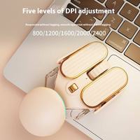 Souris sans fil pour ordinateur portable, souris rechargeable portable pour le bureau et la maison, souris sans fil Bluetooth mécanique étanche