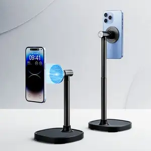 Good Quality Cell Phone Stand Adjustable Angle Height Desk Phone Holder Magnetic Stand For Iphone