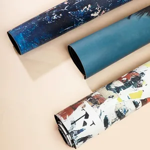 Tapete de Yoga Antideslizante, Absorbente de Sudor, Resistente a la Decoloración, de Corcho Natural y Caucho, con Patrón Personalizado, Grosor de 5 mm, Tamaño 1830x680 mm - Product Image 1