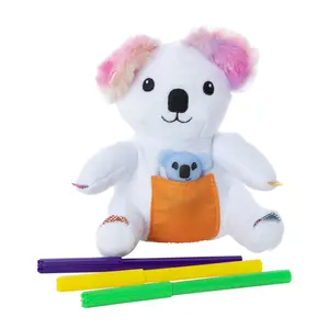 Doodle Baby Buddies Koala Color Me das weiße Plüsch tier zum Färben, Waschen und Färben mit 3 magischen Markern