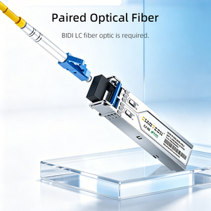 GIANTECH 20KM BIDI SFP 1.25G ไฟเบอร์เดี่ยว 1310nmTx/1550nmRx WDM LC SFP ตัวรับส่งสัญญาณไฟเบอร์ 5G POE ใช้งานร่วมกับ H3C ได้ - Product Image 4