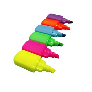 Ensemble de stylos surligneurs mini pastel phosphorescents, stylos fluorescents, resaltadores - Product Image 1