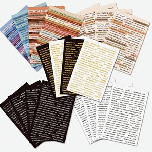 Nguồn cung cấp sổ lưu niệm & Dán, cụm từ nghệ thuật trích dẫn cổ điển cho Tạp Chí rác, Tạp Chí đạn, thẻ tự làm với các cạnh lá vàng - Product Image 1