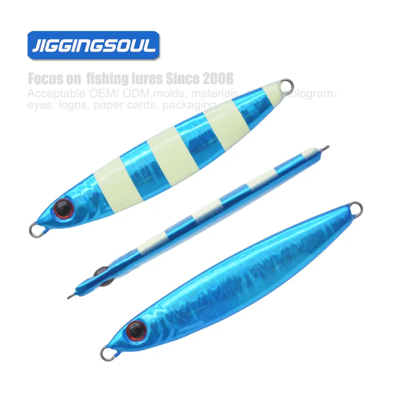 Pêche JIGGINGSOUL-OEM02B-210g Sardine forme appâts artificiels coulée gabarits eau salée jigging leurres métal gabarit