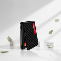Porte-cartes personnalisé en cuir de luxe, design multi-emplacements pour cartes en aluminium, avec protection RFID sécurisée