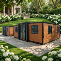 Casa Contenedor Desmontable Móvil Plegable de Doble Ala Expandible con Diseño Moderno y Característica Transpirable para Espacio de Vivienda