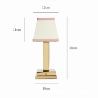 Lampe de table sans fil pour hôtel et restaurant, à intensité variable tactile, abat-jour en laiton, fabrication OEM/ODM, prix compétitif direct usine