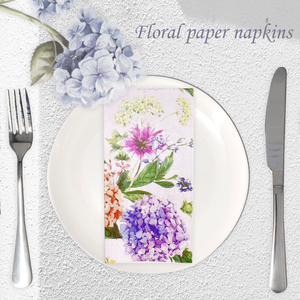 Khăn giấy ăn dùng một lần in hoa chất lượng cao, màu cá hồi, dùng cho kỹ thuật decoupage - Product Image 3