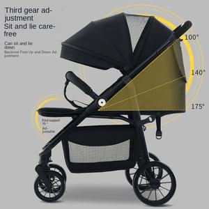 Poussette haute pour bébé avec pneus surdimensionnés, modèle <span class=keywords><strong>F1</strong></span> en métal, absorption des chocs à quatre roues à un bouton, 15 kg, pour le commerce international - Product Image 2
