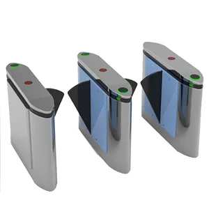 Nhanh chóng vượt qua an ninh turnstile cơ chế Flap rào cản cổng rào cản DC bàn chải đôi cánh đi bộ Flap rào cản