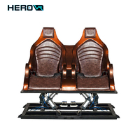HEROVR 9D VR Racing Game Machine Dernière console de simulateur intérieure et extérieure pour la maison école parc à thème utilisation en métal