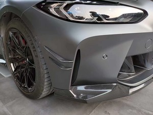 高品質 短納期 卸売価格 BMW M3/M4/G80/G82用 ドライカーボンファイバー製 <span class=keywords><strong>M</strong></span>パフォーマンス フロントブレード ボディキット - Product Image 5