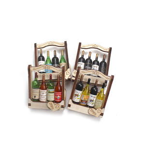 2020 encantadora 3D de pegatinas Mini botella de vino Rack Prop barato magnético imanes de nevera - Product Image 4