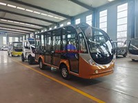 Minibús Eléctrico de 10-14 Plazas con Energía Solar, Motor de CA de 4/5/7.5kW, Batería de Plomo-Ácido para Recorridos Turísticos Urbanos