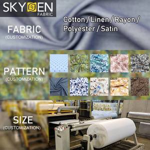 Áo Sơ Mi Skygen <span class=keywords><strong>Plain</strong></span> Weave Soft 100% Sợi Cotton Nhuộm Vải Áo Sơ Mi Sợi Màu Xanh Xám Melange - Product Image 6