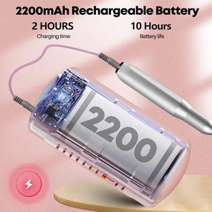Juego de Taladro Eléctrico Profesional Portátil Inalámbrico de Acero Inoxidable Recargable por USB para Uñas, 30000 RPM, Cuidado de Uñas 1 - Product Image 4