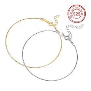 Tự Làm Trang Sức Làm 925 Sterling Silver Handmade Ban Đầu Vòng Đeo Tay Chất Lượng Cao Vít Có Thể Điều Chỉnh Phụ Kiện Tự Làm Cho Phụ Nữ Cô Gái