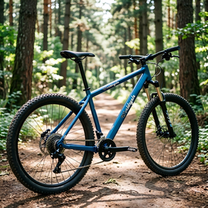 Cadre de vélo VTT Hardtail Worldcycle HL26001 26 pouces bleu peint en aluminium 6061 léger et résistant à la rouille pour saut et descente - Product Image 5