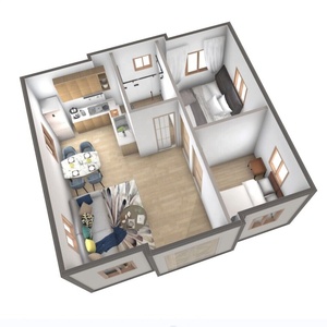 <span class=keywords><strong>Casa</strong></span> Contenedor de Acero Plegable y Expandible Moderna Sinoy de 20 y 40 pies, Resistente a Terremotos, con Panel Solar, para Sala de Estar, Escuela o Centro Comercial - Product Image 5