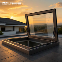 Système de fenêtre de toit à ouverture fixe Elite, conception modulaire préfabriquée pour architecture moderne sur mesure, utilisation en sous-sol, conception graphique
