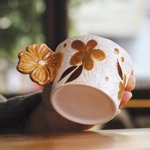 Lelyi Yiwu đại lý cổ điển cứu trợ sáng tạo Gốm cốc sữa Cà Phê Latte <span class=keywords><strong>Mug</strong></span> - Product Image 5