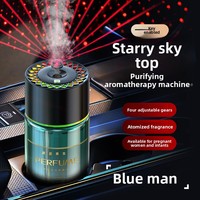 Diffuseur de parfum intelligent pour voiture Amazon Cross-Border avec éclairage d'ambiance, nano-pulvérisation, élimination des odeurs et aromathérapie intérieure