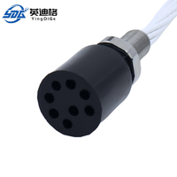 Conector Subacuático de Alta Corriente para la Industria Aeroespacial, Resistente al Agua Profunda, Enchufe Macho de 2 Pines, Estándar IP68