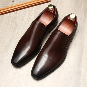 Chaussures Oxford en cuir véritable pour hommes - Style britannique, formel, décontracté, bout pointu, respirantes, antidérapantes, désodorisantes, tendance - Product Image 5