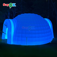 Sayok Igloo gonflable à deux portes Grand dôme gonflable Disco Party Tente gonflable pour événement