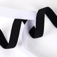 Corde élastique personnalisée élastique tressée à plat Largeur élastique Processus de tissage Accessoires de vêtement Bande tissée élastique