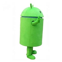 Erwachsene Android Robot Cosplay Maskottchen Maskottchen Phantasie Kostüm