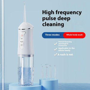 Hydropulseur dentaire électrique portable 3 modes 4 embouts pour le nettoyage et le soin des dents - Product Image 2