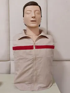 Primera Ayuda ampliada simulador humano realista la enseñanza médica de emergencia de la mitad del cuerpo CPR maniquí modelo para formación