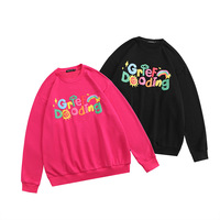 Proveedor de Ropa, Sudadera Holgada con Cuello Redondo y Logotipo Estampado en Relieve, Estilo Urbano para Hombre