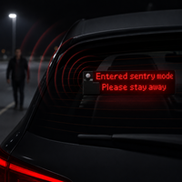 Affichage LED antivol pour véhicule, détecteur de mouvement PIR, signalisation d'alerte de sécurité pour stationnement automobile