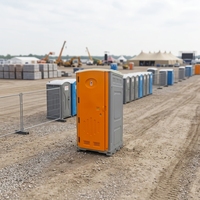 Cabine de douche et toilettes portables combinées, unité de toilettes mobiles avec douche et lavabo