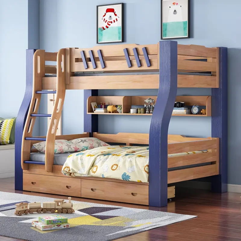 Двухъярусные кровати для мальчиков классный дизайн Лидер продаж по дешевой цене двухъярусная кровать многофункциональная кровать для матери и ребенка высокое качество деревянная