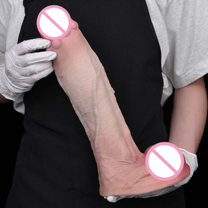 FAAK 13.58'' XXXL Grand Dildo Réaliste en Silicone Double Couche, Épais, en Forme de Pénis, Grand Plug Anal, Jouets Sexuels pour Adultes, Fournisseur en Gros - Product Image 6