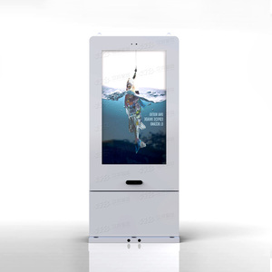 55 inch năng động Full HD 1080p <span class=keywords><strong>LCD</strong></span> ngoài trời wayfinding kỹ thuật số biển màn hình tất cả các thời tiết bằng chứng tầng thường vụ Totem hiển thị IP65 - Product Image 2