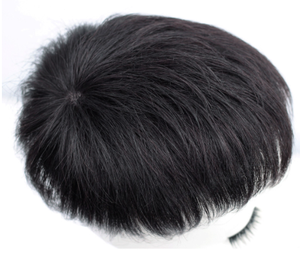 <span class=keywords><strong>Peluca</strong></span> con Clip fijo <span class=keywords><strong>para</strong></span> hombre, cubierta opcional, parte de adelgazamiento, tupé de cabello humano - Product Image 4