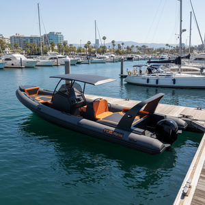 High Speed 28.7ft RIB 860 Aluminum Double Hull RIB Inflatable Hypalon/<b>PVC</b> Boat With T <b>Top</b> - Product Image 2