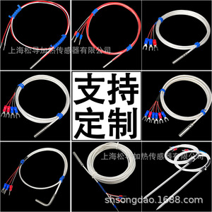 หัววัดอุณหภูมิ Pt100 RTD ความแม่นยำสูง 430 มม. 500 มม. ระบบสาม/สองสาย - Product Image 5