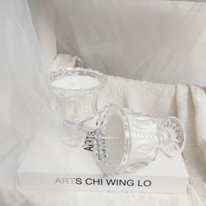 Diseño de cristal romántico, fuerte Vainilla, aromas personalizados, velas de cera de soja, mecha de madera, lujosa vela perfumada, decoración del hogar - Product Image 2
