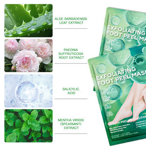 Mascarilla exfoliante eficaz para pies cuidado de la piel peeling piel muerta mente Aloe Vera mascarilla de Aloe calcetines de pedicura Crema para pies - Product Image 2