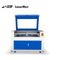 LaserMen 9060 3x2 רגליים 80W עור אקריליק MDF עץ חיתוך לייזר חריטת מכונת