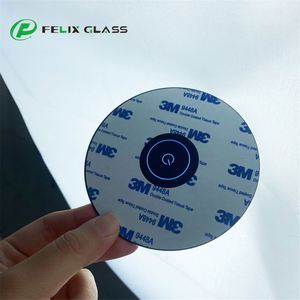 แผงกระจกคริสตัลสีดำแบบกำหนดเอง แผงกระจกสัมผัสแบบเหนี่ยวนำ แผงสวิตช์กระจก - Product Image 2