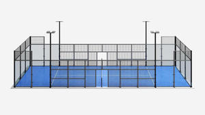 Revêtement de sol sportif INOLP, service complet, terrain de padel personnalisable avec tente, mur en verre, équipement de luxe pour terrain de squash, pour le tennis - Product Image 4