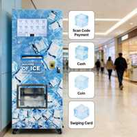Máquina Expendedora de Hielo Automática Todo en Uno, Sistema de Empaque Automático para Negocios Minoristas