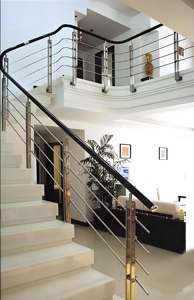 Zeitgenössische 304 Edelstahl Korridor Geländer Schutz plattformen Bürogebäude Treppen handläufe für Hotels Balkone - Product Image 4