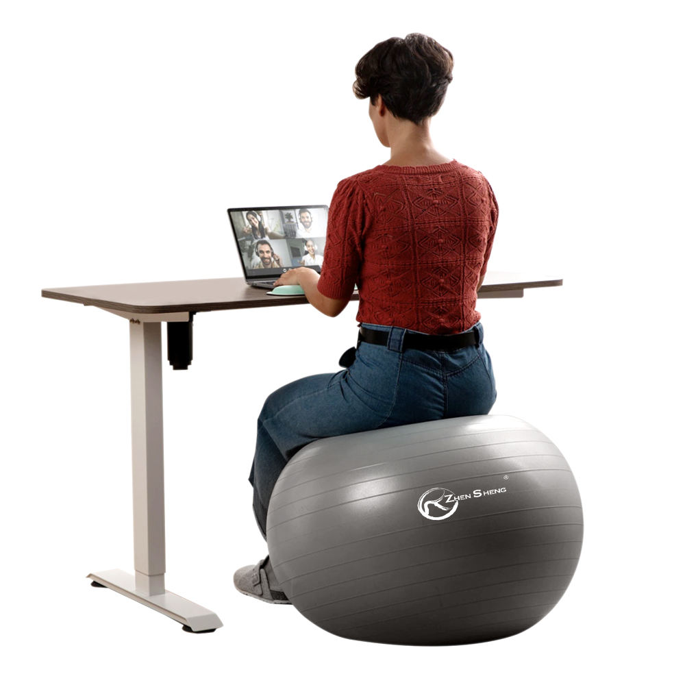 Standing Desk Using An Exercise Ball As A Chair Standing Desk Yoga